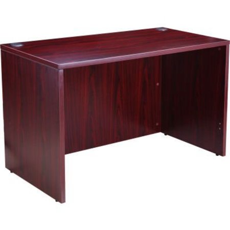 NORSTAR OFFICE PRODUCTS - KLANG MALAYSI Interion Desk Shell, 48inW x 24inD, Mahogany O-695931MH